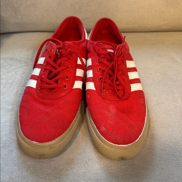 Adidas Sambarose Men\'s Gum Sole 11 Red White Canvas Athletic Skate Shoes main image 3